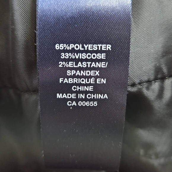 Reitmans Petite Plus Charcoal Wide Leg Pants With Small White Pinstripe Size 14 - Picture 6 of 6